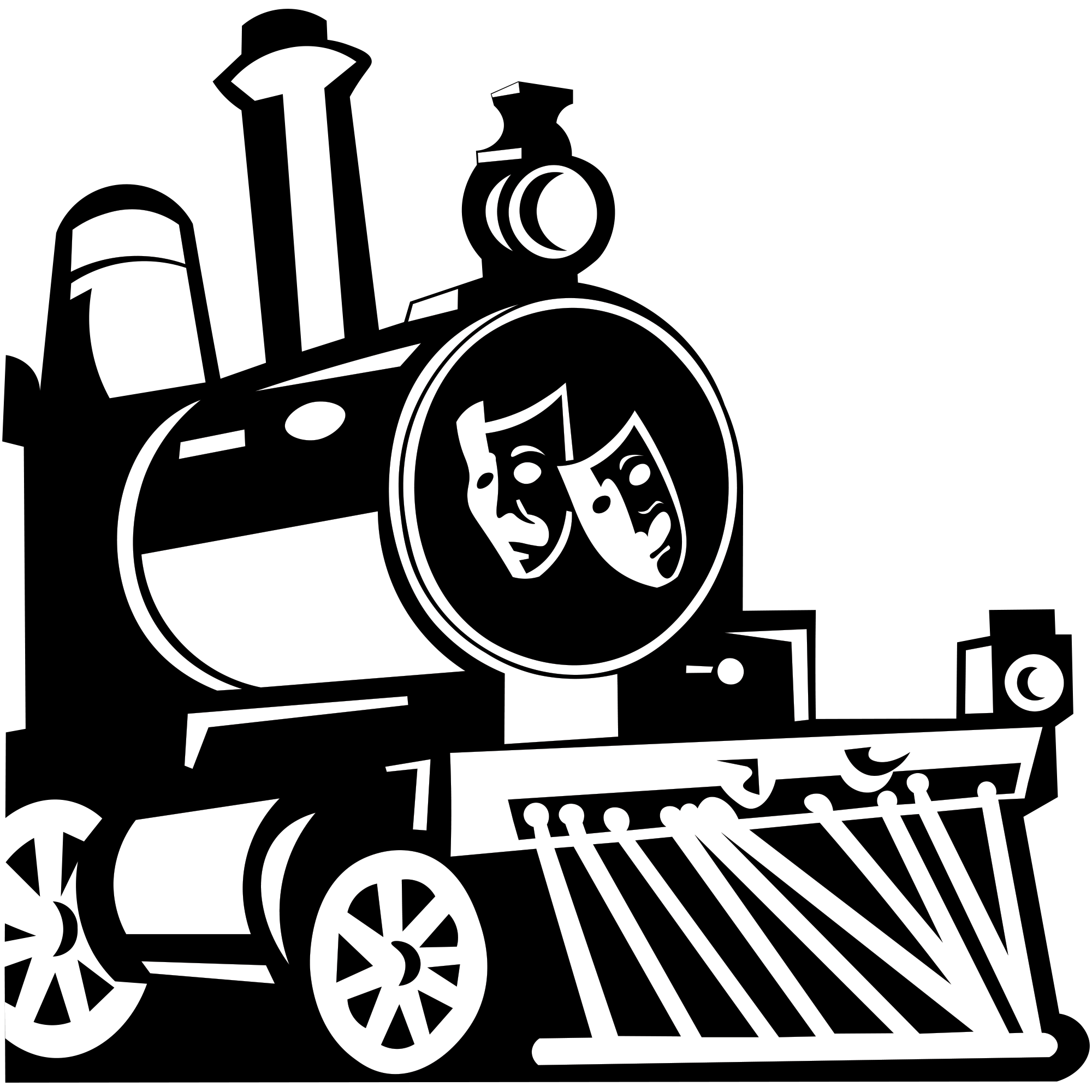 Trackside Theater train engine logo