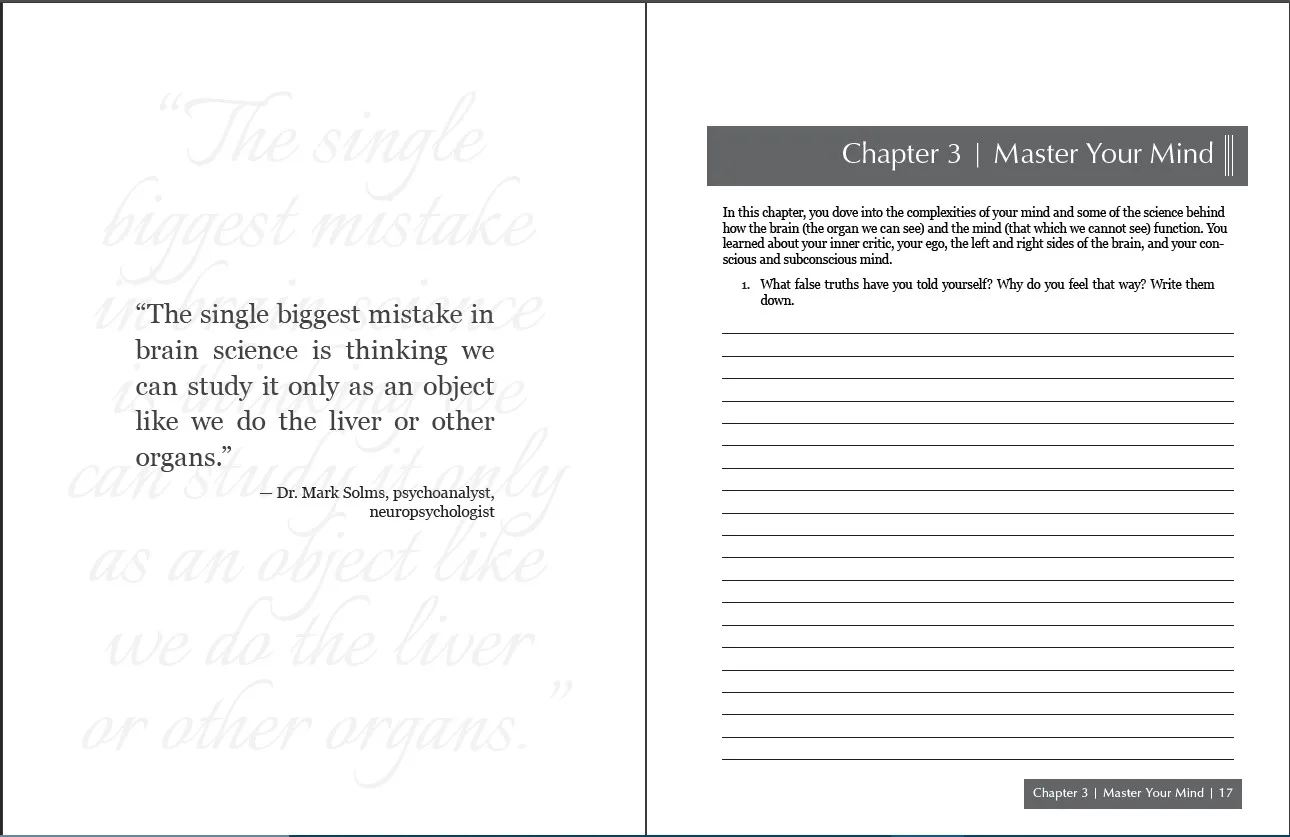 book formatting example